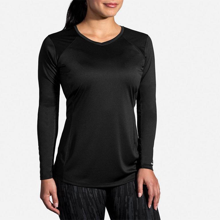 Brooks Stealth Long Sleeve Running Shirt - Women's - Grey (96057-DSQM)